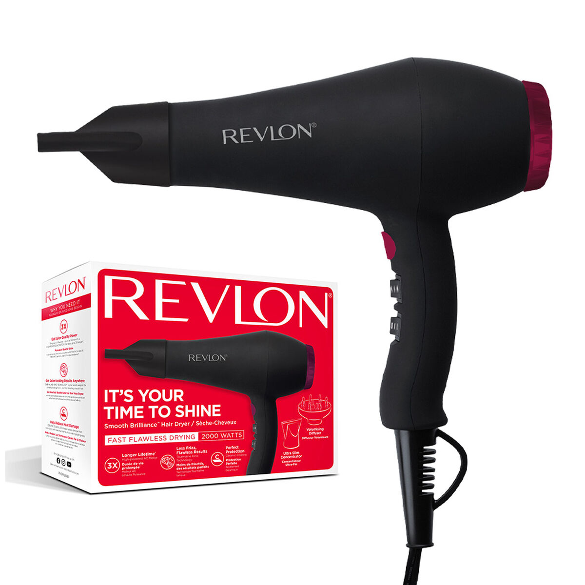 Secador de Pelo Revlon RVDR5251E Negro 2000 W
