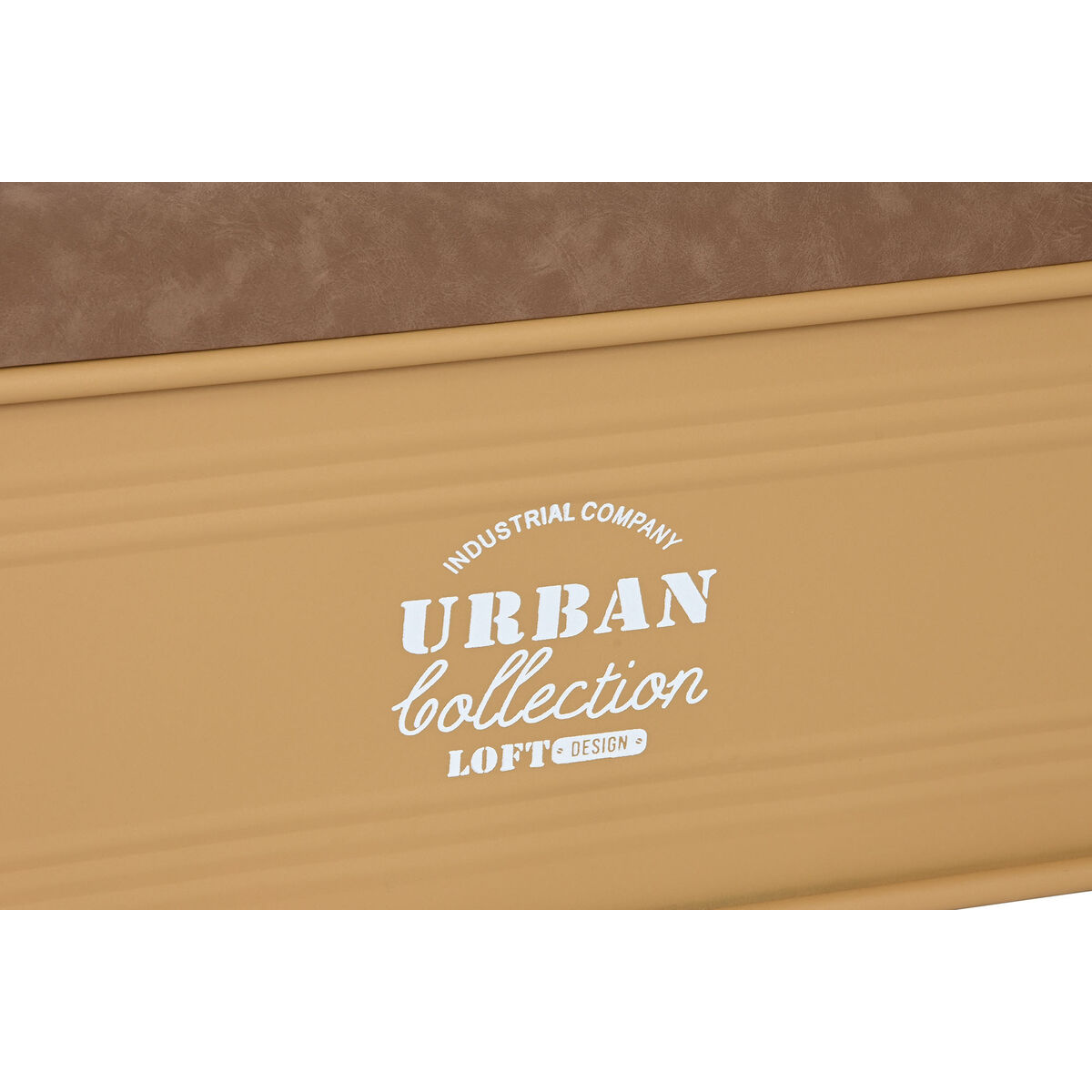 Juego de Baúles Home ESPRIT Poliuretano Metal Urbano 69,5 X 36,5 X 38,5 cm (3 Unidades)