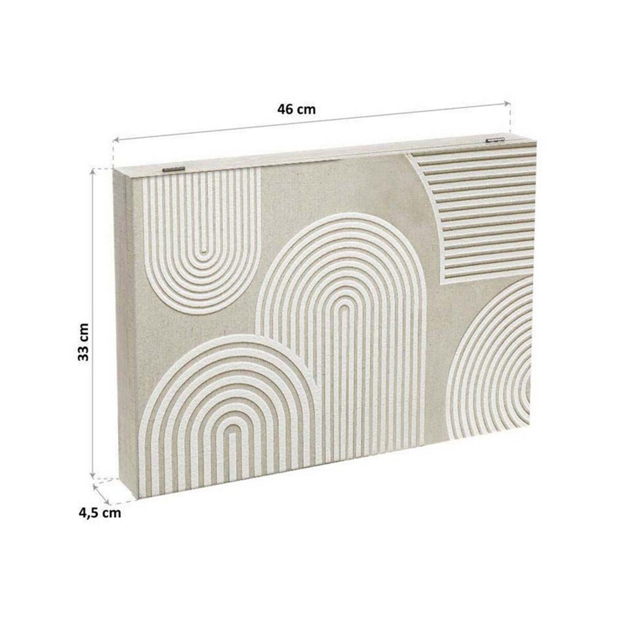 Caja Decorativa Versa Papel Madera MDF