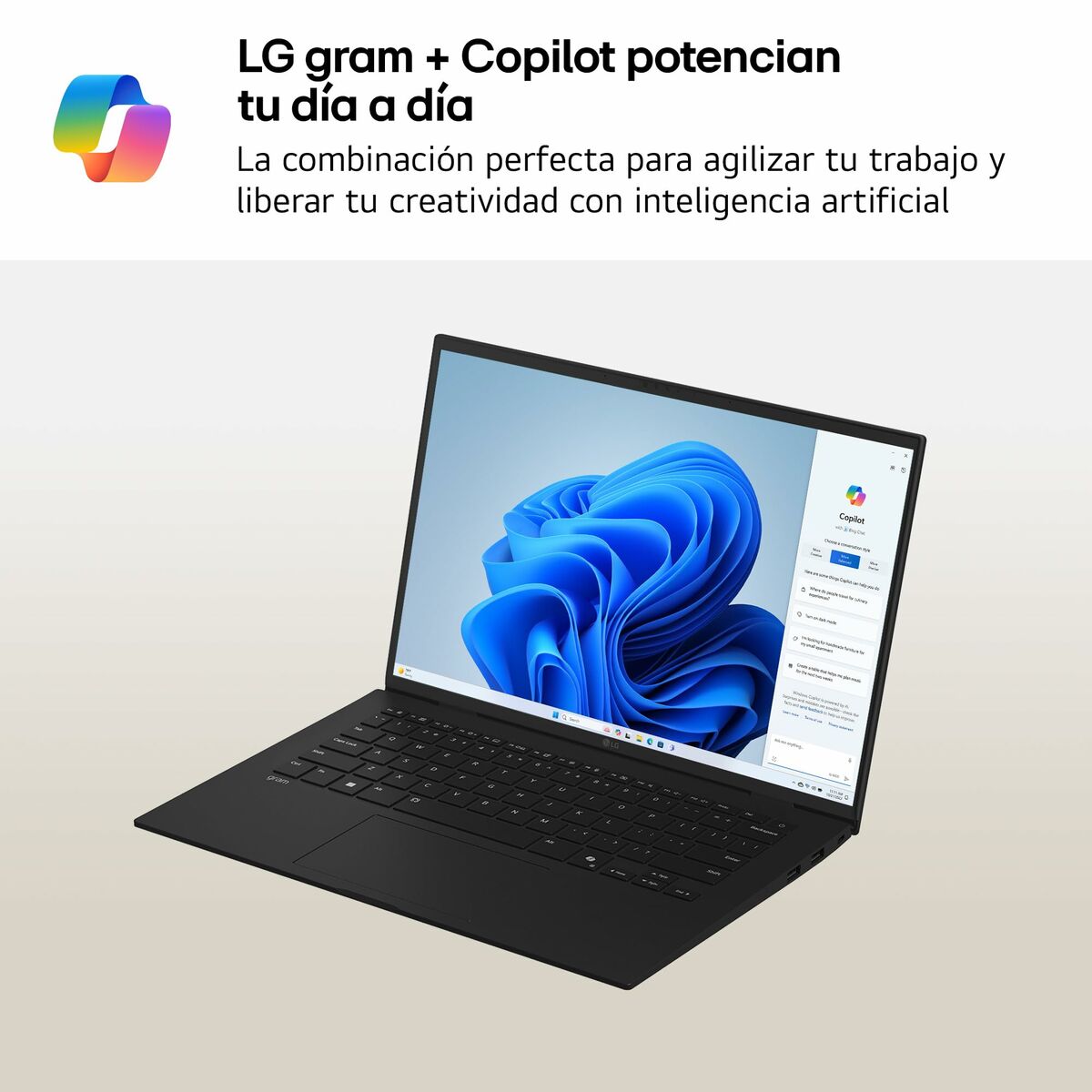 Laptop LG 16Z90T-G.AD88B 16" intel core ultra 7 32 GB RAM 1 TB SSD Qwerty Español