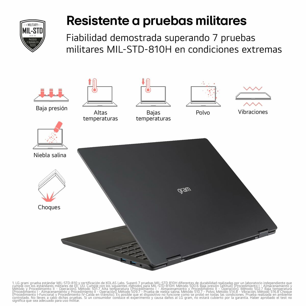 Laptop LG 16Z90T-G.AD88B 16" intel core ultra 7 32 GB RAM 1 TB SSD Qwerty Español
