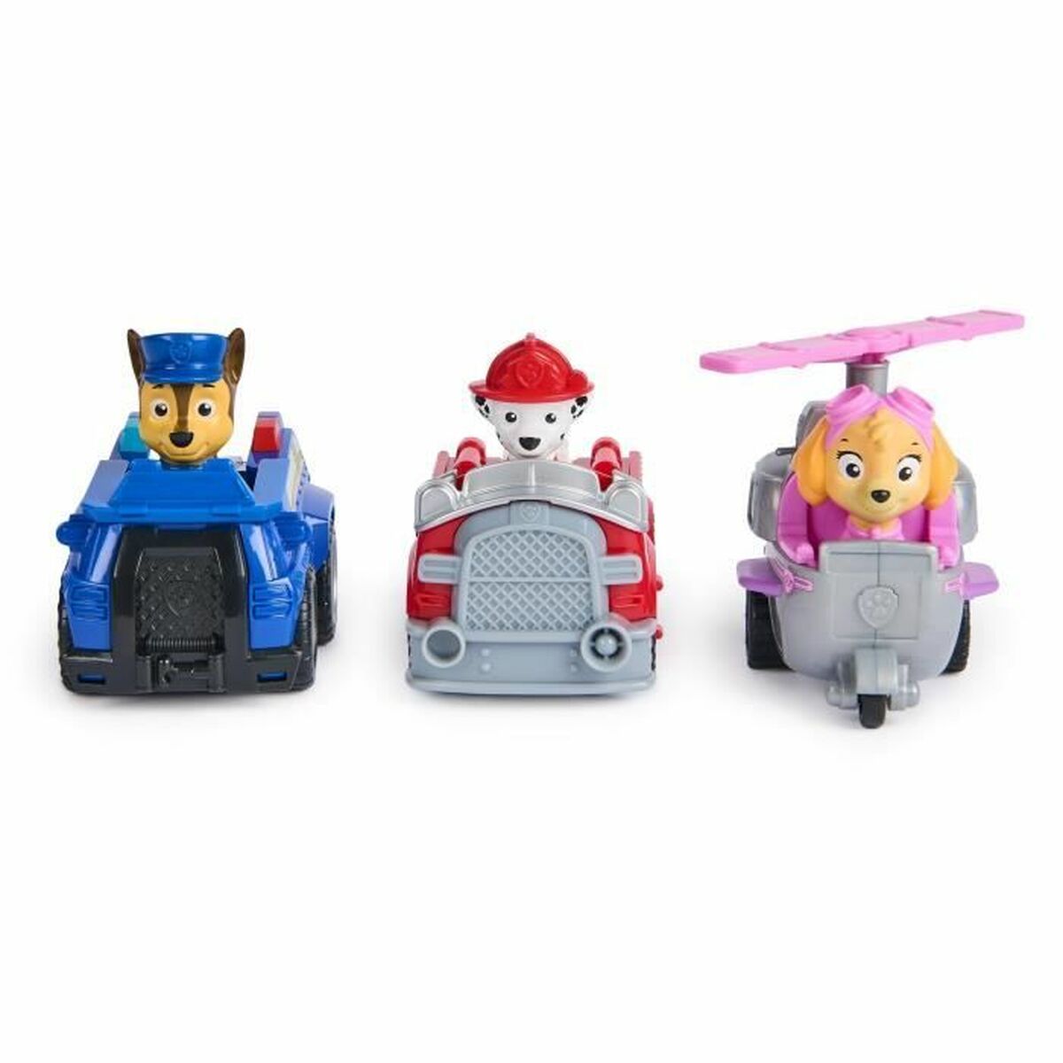 Accesorios para casa de Muñecas Spin Master PACK DE 3 VEHÍCULOS DE FRICCIÓN RETRO Paw Patrol Rojo