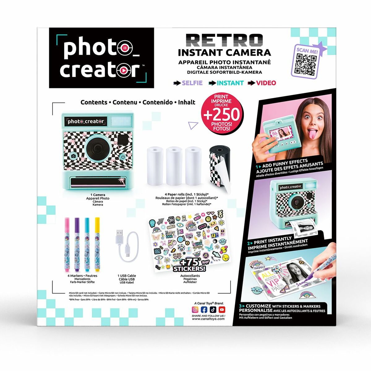 Cámara Instantánea Canal Toys CLK 019