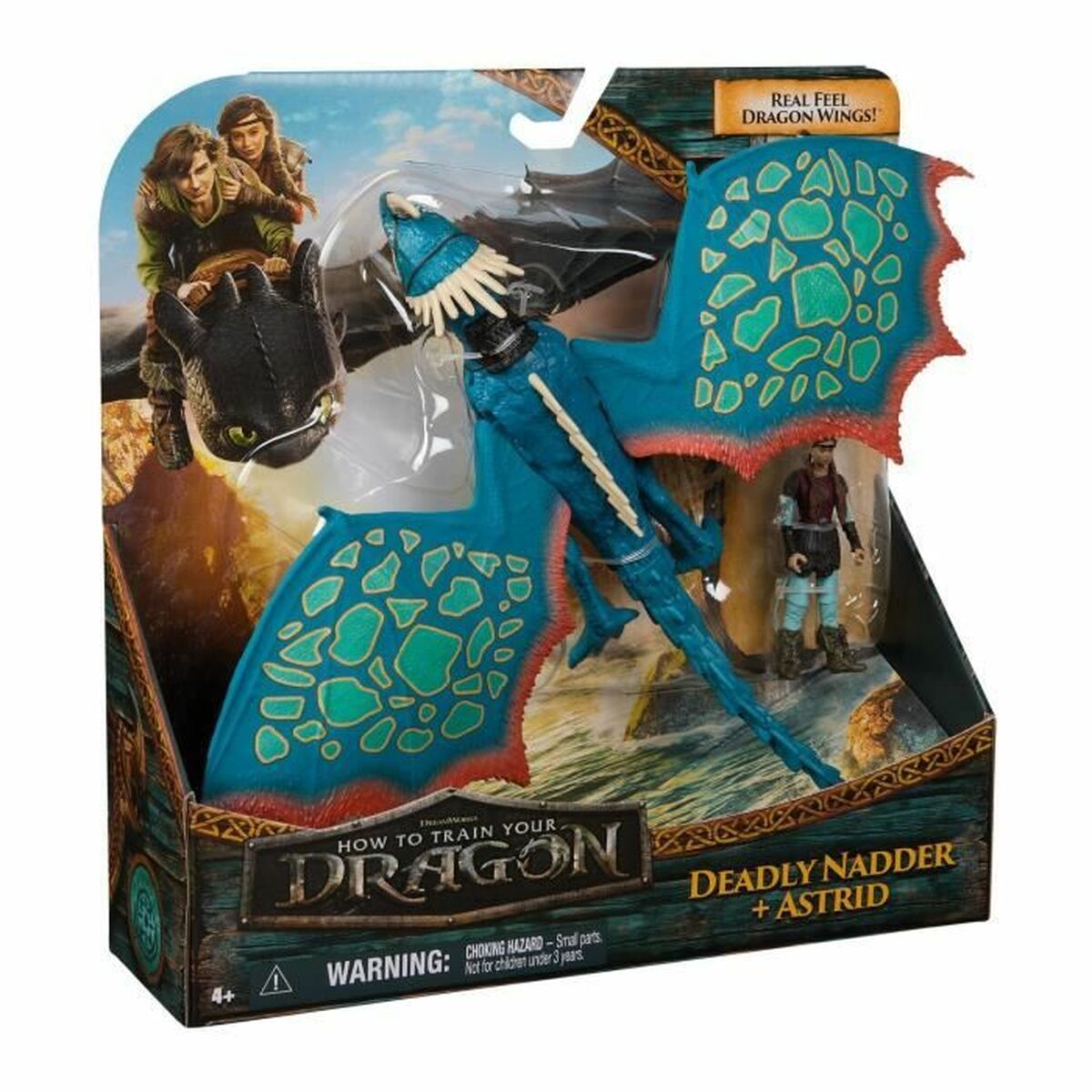 Figura de Acción Spin Master MAESTRO DE GIRO DRAGÓN Y VIKINGO 25 CM STORM