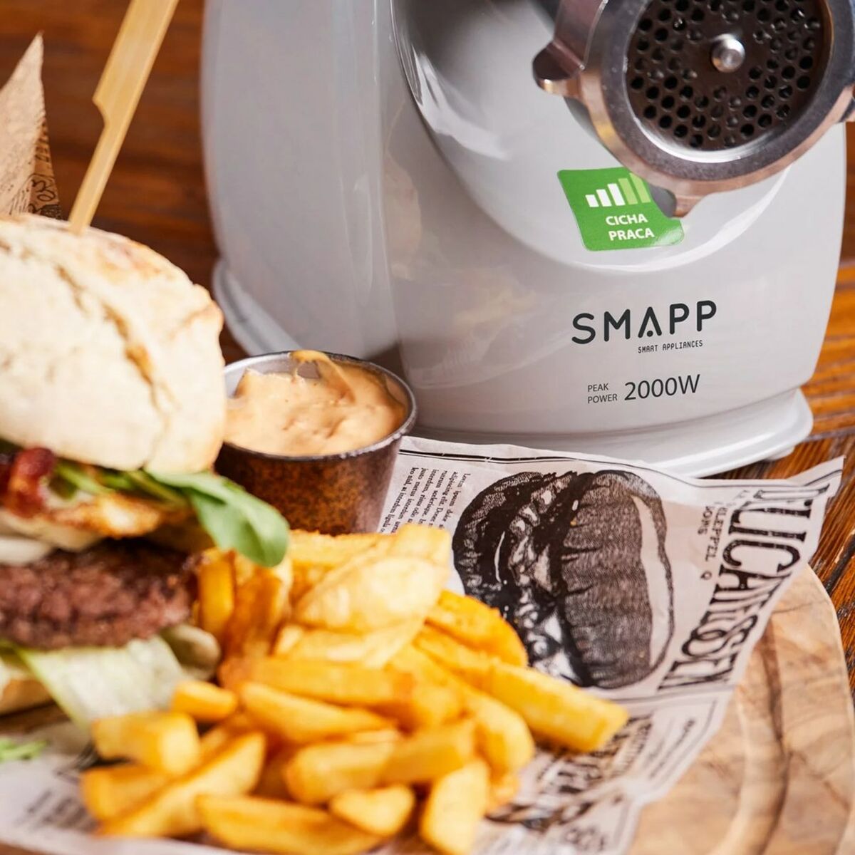 Picadora SMAPP 489.8 GRAFIT Grafito Plateado 2000 W