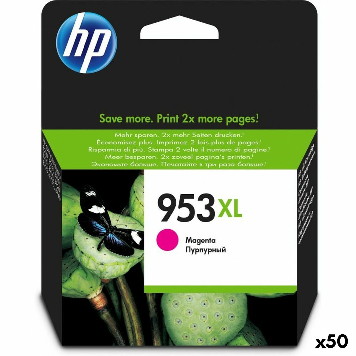 Cartucho de Tinta Original HP 953XL Magenta (50 Unidades)