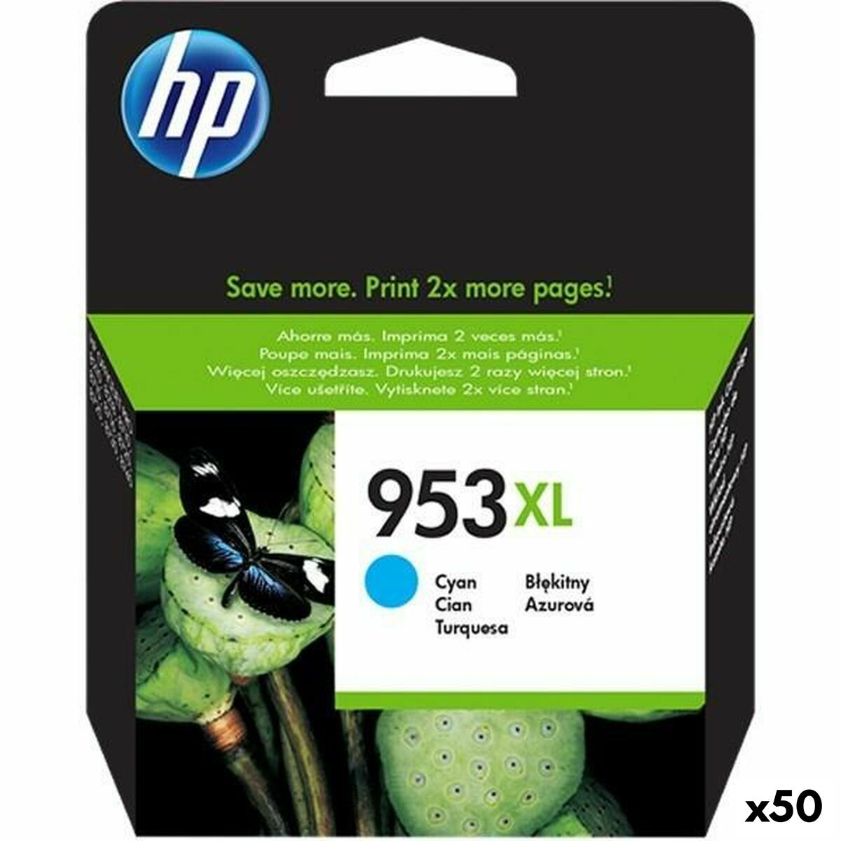 Cartucho de Tinta Original HP 953XL Cian (50 Unidades)