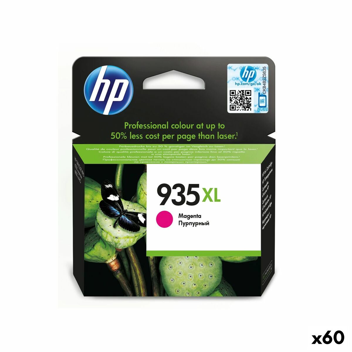 Cartucho de Tinta Original HP Officejet Pro 6830 - Nº 935 XL Magenta (60 unidades)