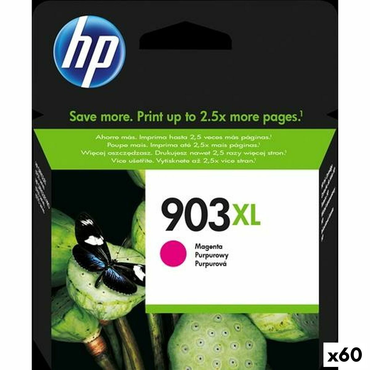 Cartucho de Tinta Original HP 903XL Magenta (60 unidades)