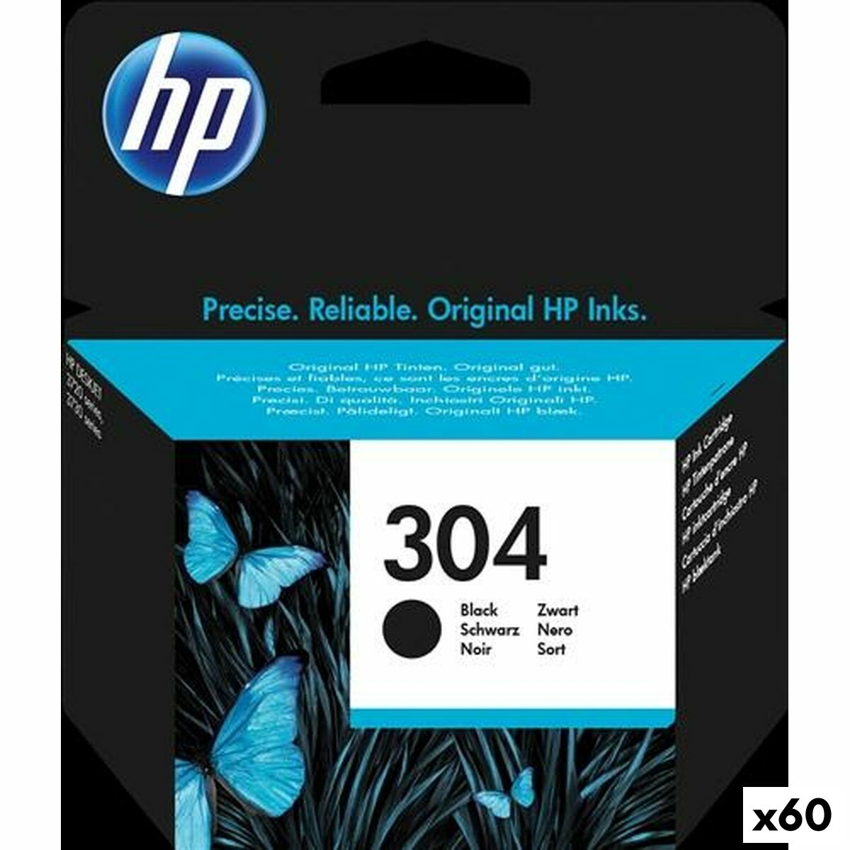 Cartucho de Tinta Original HP DESKJET 3720 - Nº304 Negro (60 unidades)