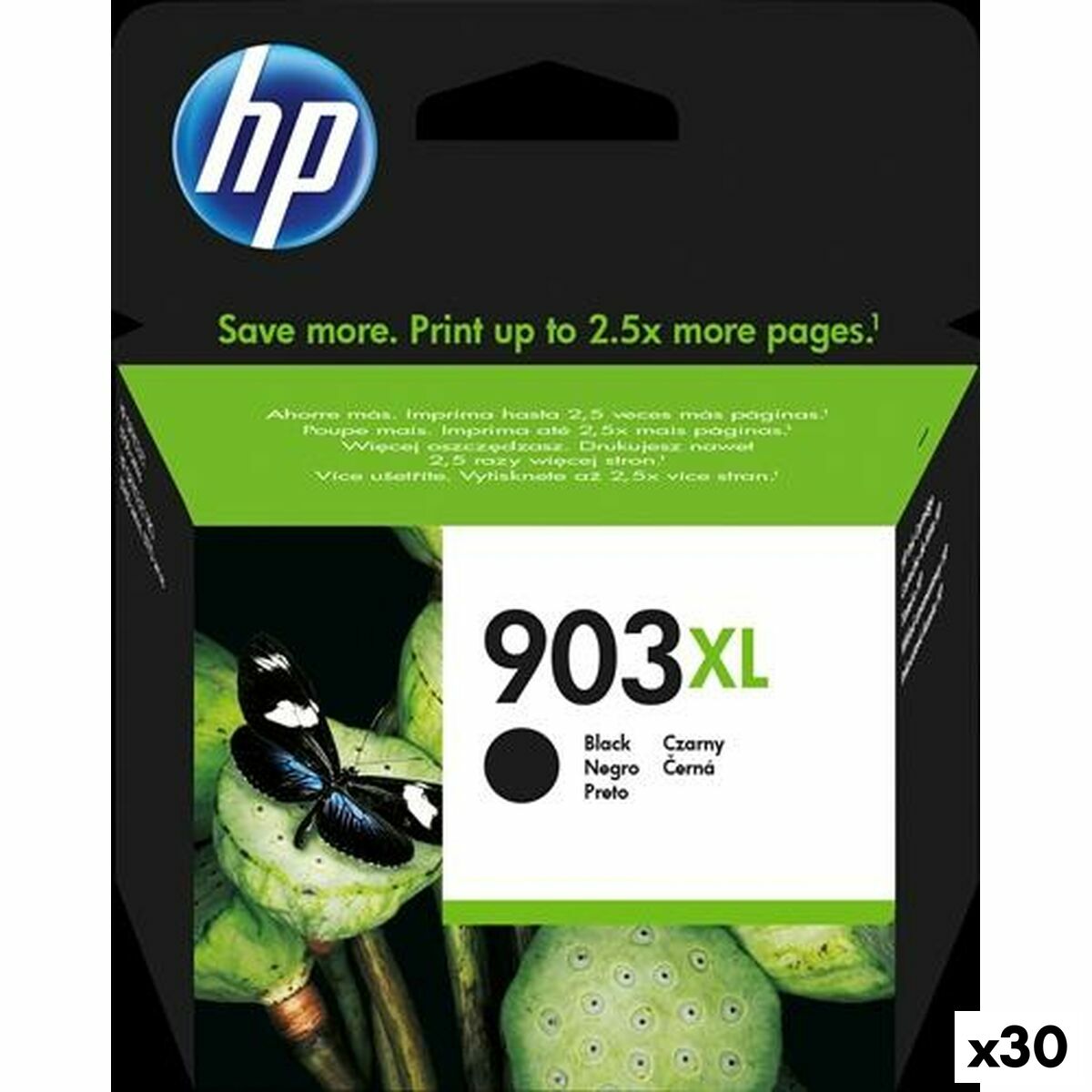 Cartucho de Tinta Original HP 903XL Negro (30 unidades)