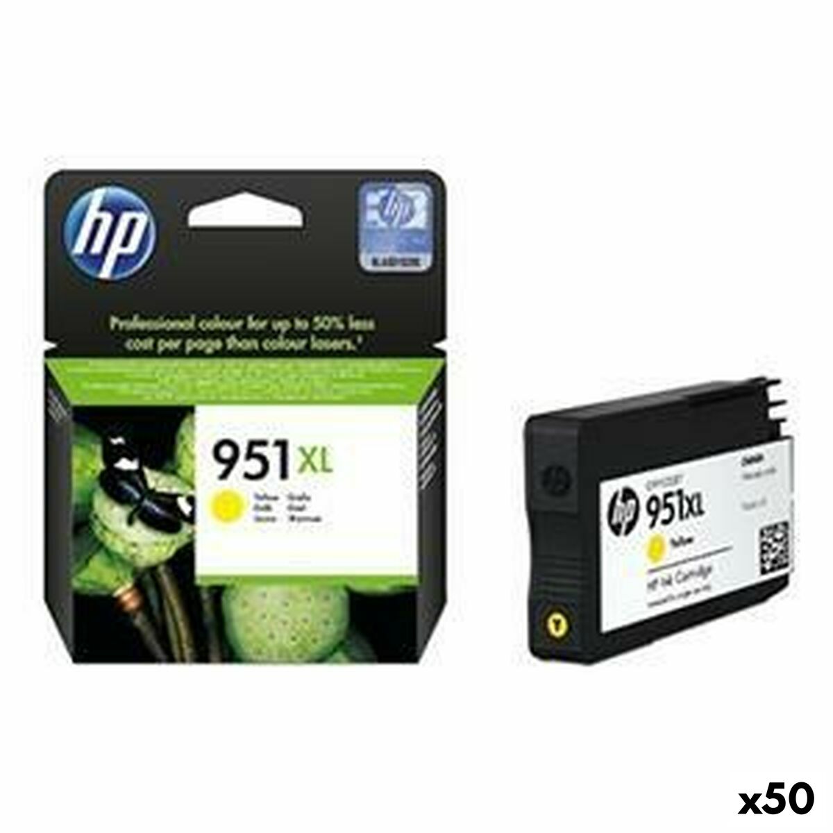 Cartucho de Tinta Original HP 951 XL Amarillo (50 Unidades)