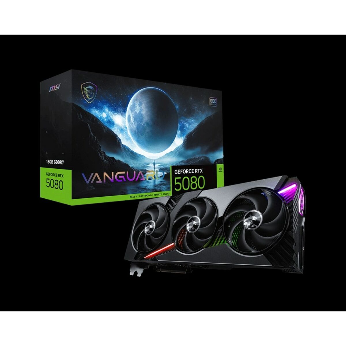 Tarjeta Gráfica MSI RTX 5080 16G VANGUARD SOC GEFORCE RTX 5080 32 GB GDDR6X