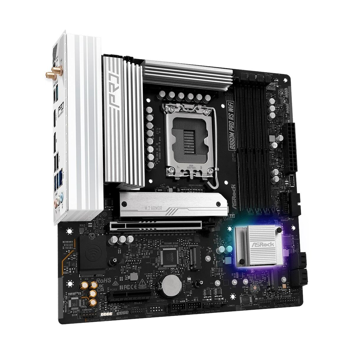 Placa Base ASRock B860M Pro RS WiFi Intel B860 LGA 1851