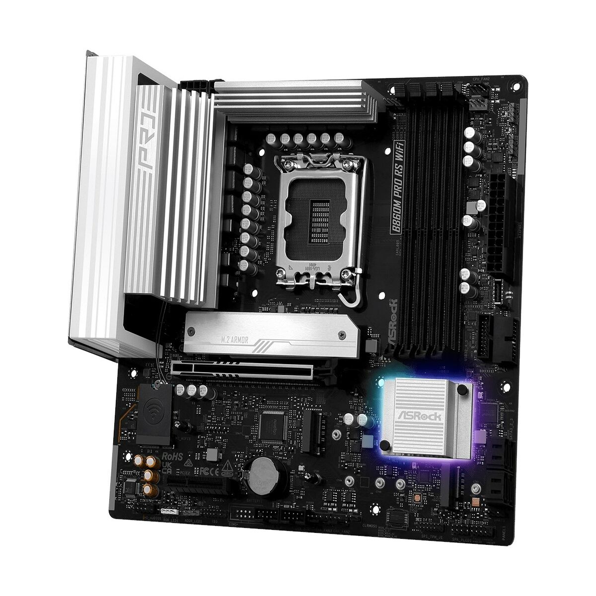 Placa Base ASRock B860M Pro RS WiFi Intel B860 LGA 1851
