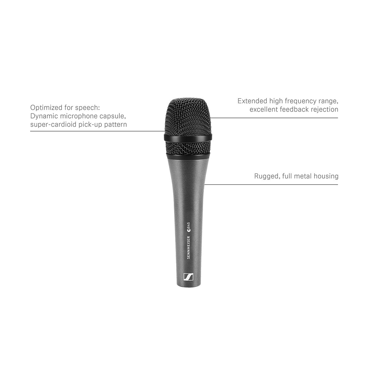 Micrófono Sennheiser S004515 Negro Grafito