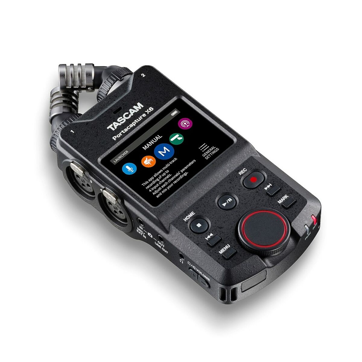 Grabadora Tascam PORTACAPTURE X6 Negro 512 GB