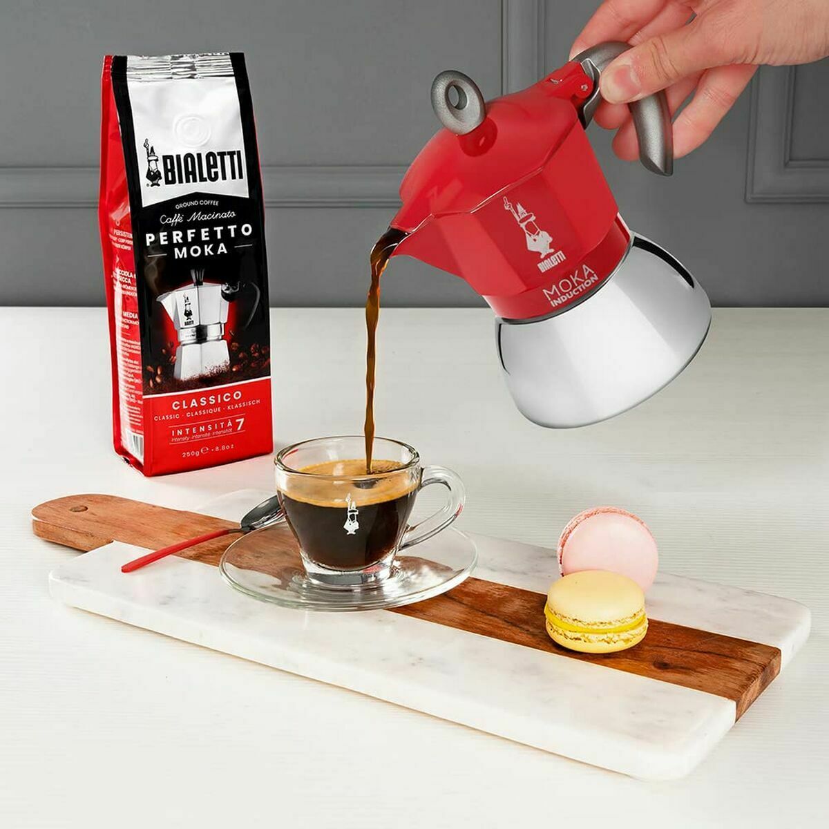 Cafetera Italiana Bialetti 0006944/NP Rojo Metal Aluminio 150 ml