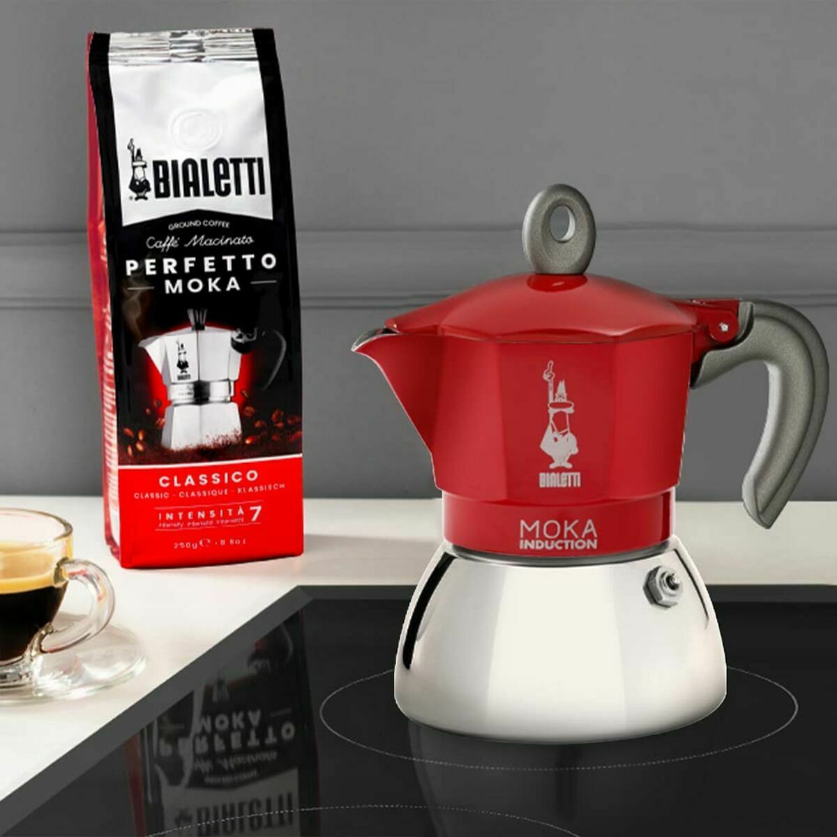 Cafetera Italiana Bialetti 0006944/NP Rojo Metal Aluminio 150 ml