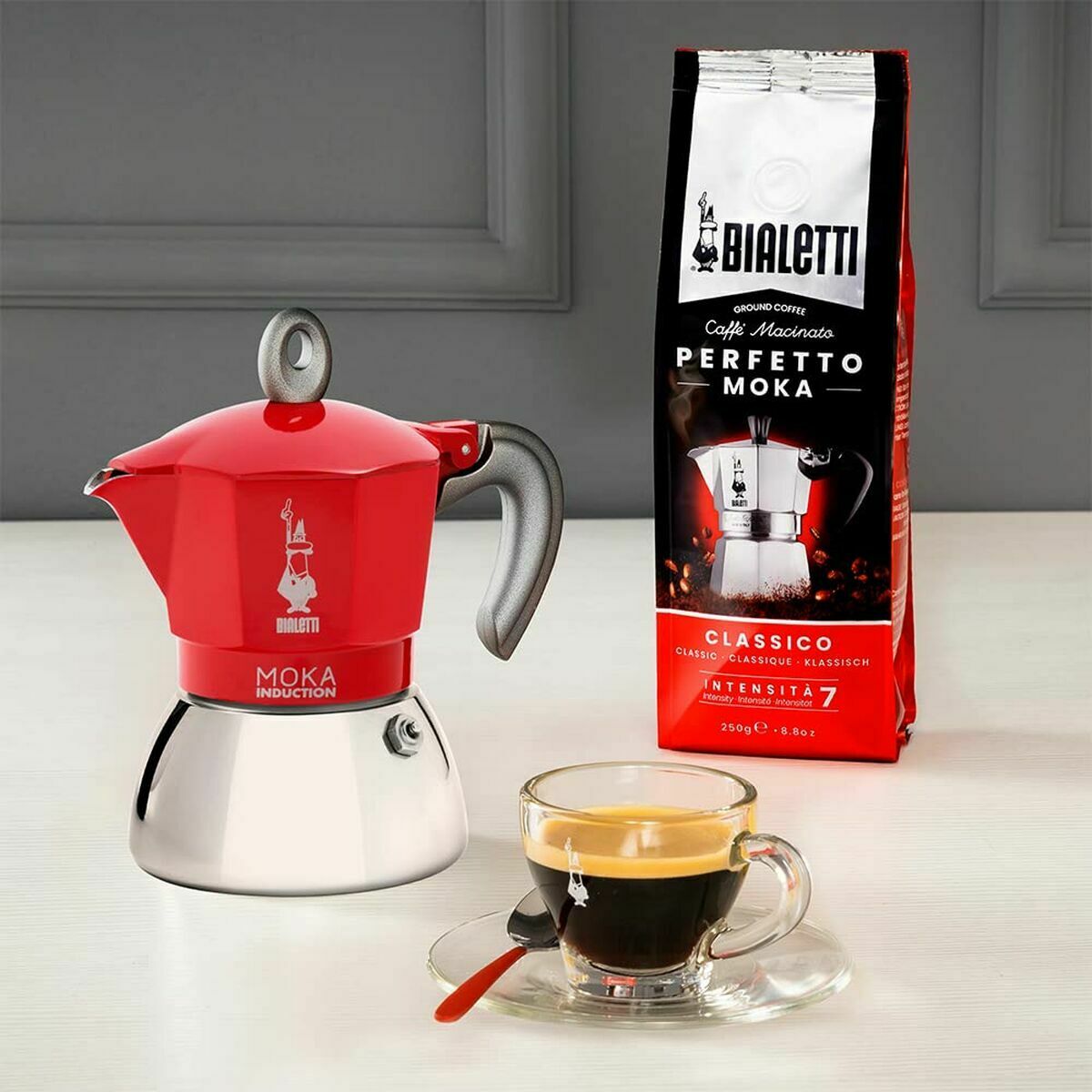Cafetera Italiana Bialetti 0006944/NP Rojo Metal Aluminio 150 ml