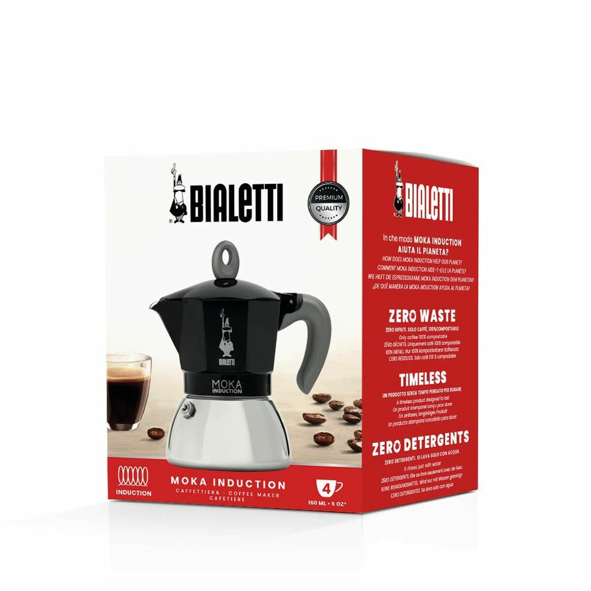 Cafetera Italiana Bialetti 0006934/NP Negro Aluminio