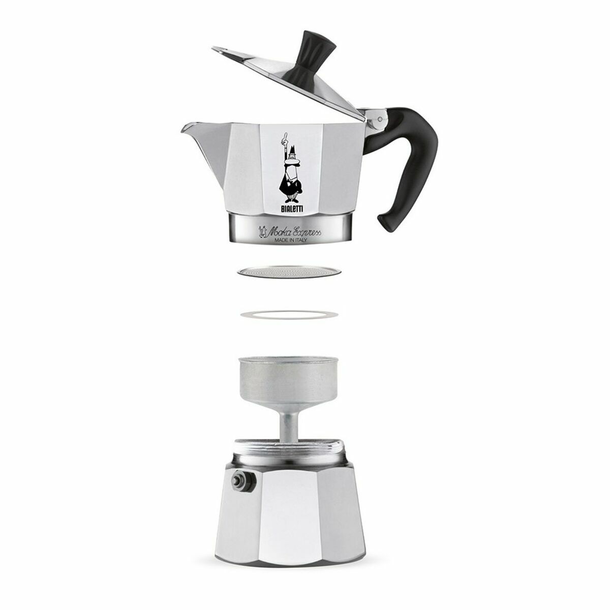 Cafetera Italiana Bialetti 0001167/MR Plateado