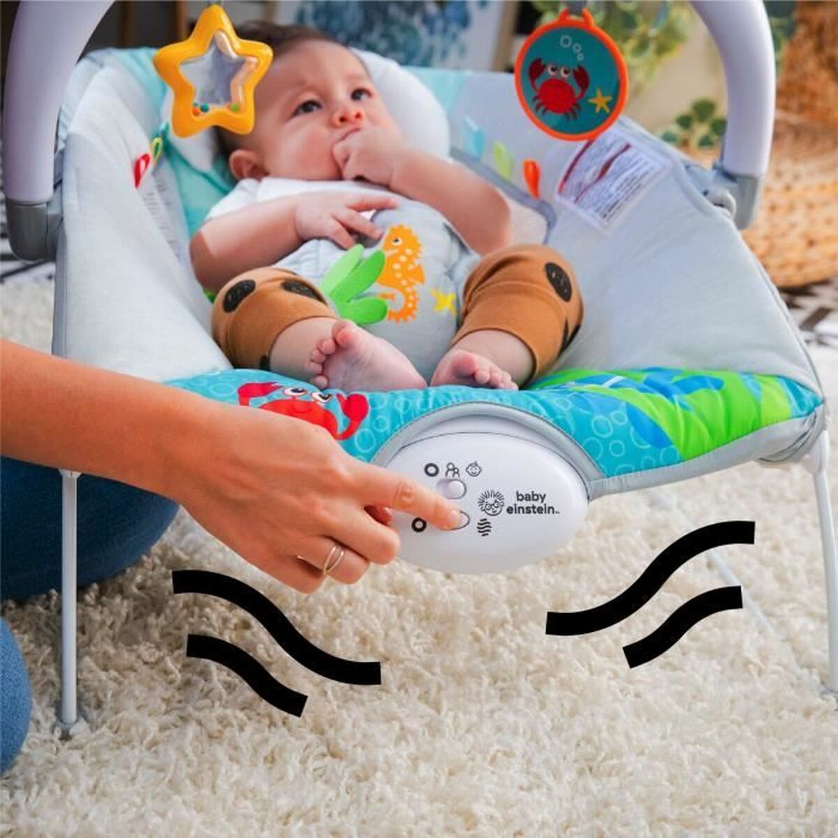 Hamaca para Bebé Baby Einstein Ocean Azul