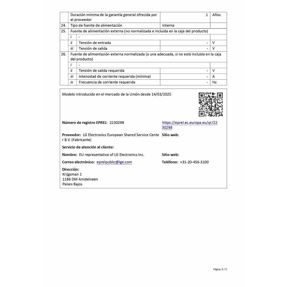 Smart TV LG OLED83C54LA 4K Ultra HD 83" HDR OLED