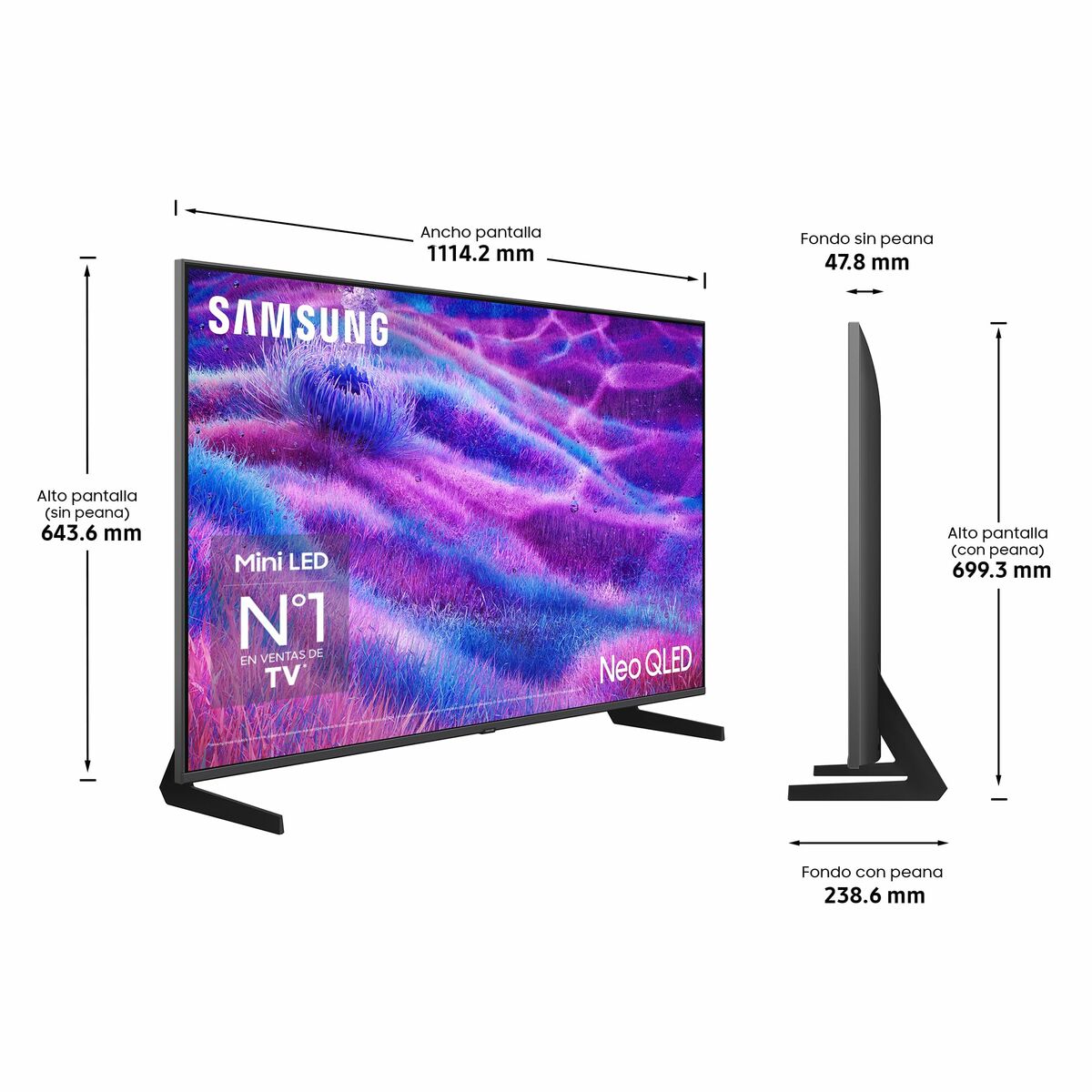 Smart TV Samsung TQ50QN80FAUXXC 50" 4K Ultra HD HDR Neo QLED