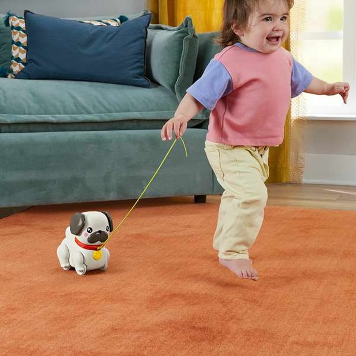 Perro Interactivo Fisher-Price My Pug to Walk HTW94 Perro