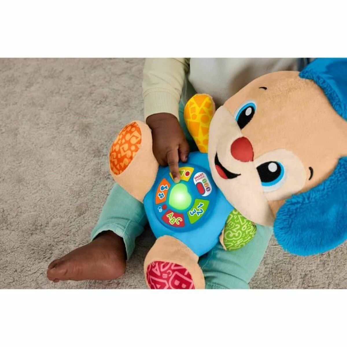 Peluche Fisher-Price Laugh and Learn Puppy Progressive Awakening Musical Plush JFD20 Marrón Felpa Musical Perro