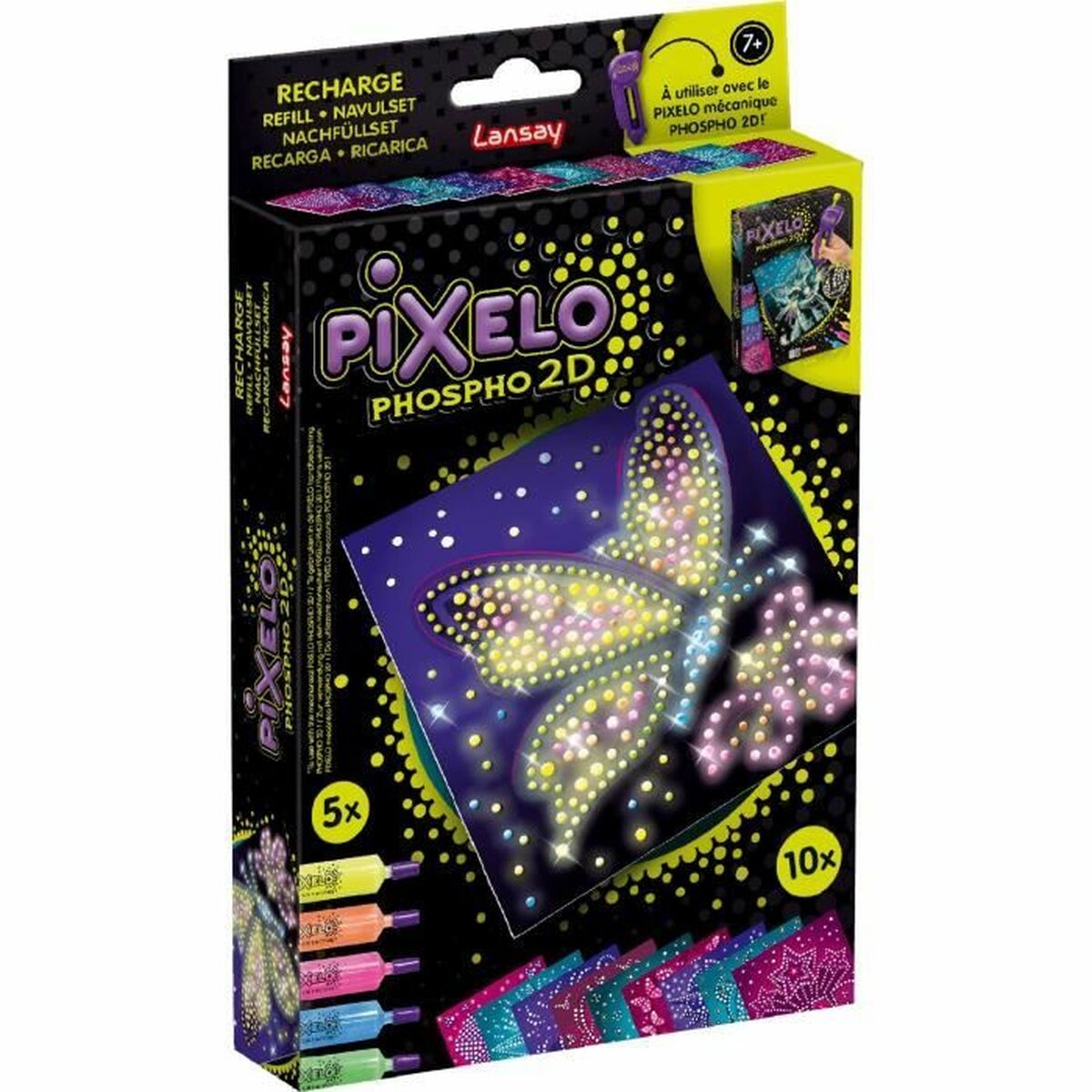 Set de Escritura Lansay Pixelo Phospho 2D (10 Unidades)
