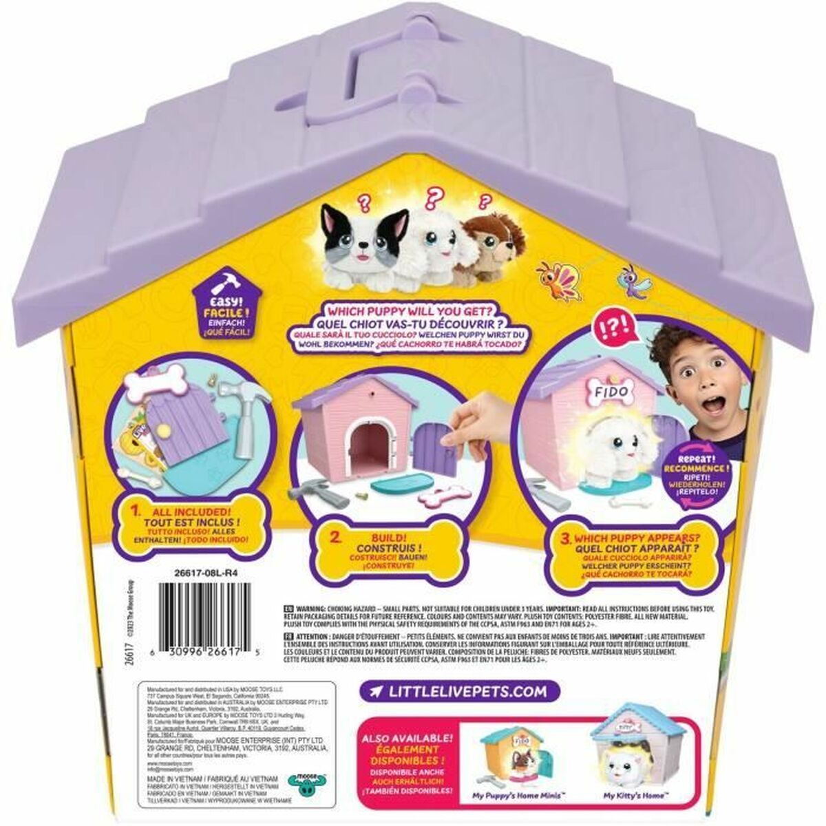 Peluche Little Live Pets Surprise Niche Rosa Felpa Rana Perro