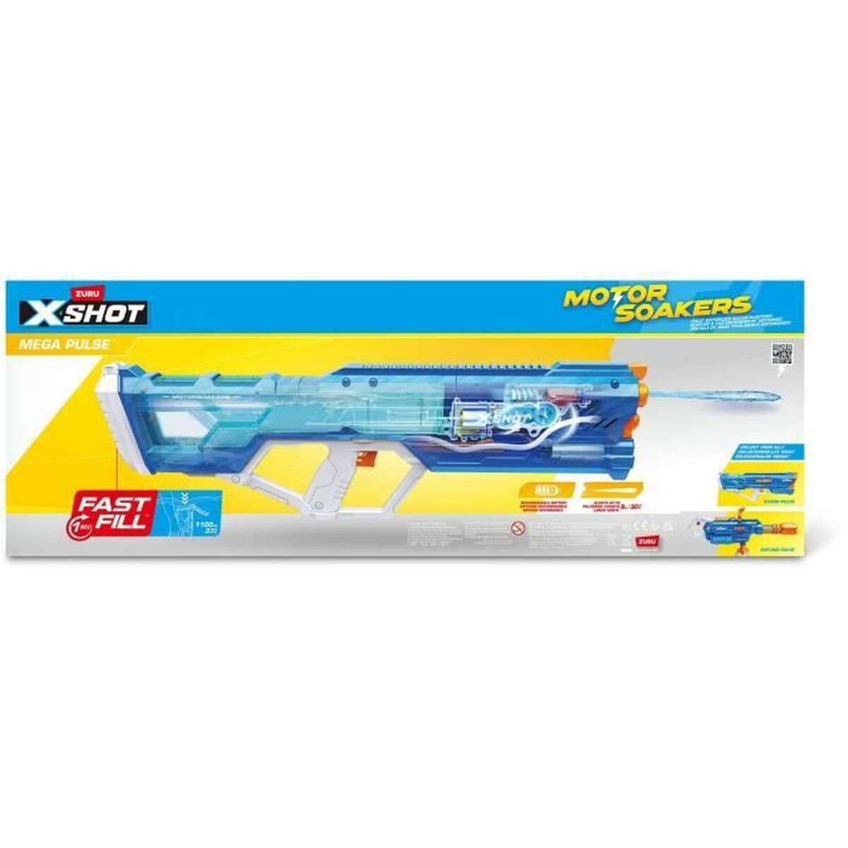 Pistola de Agua Zuru X-SHOT Mega Pulse 1,1 L