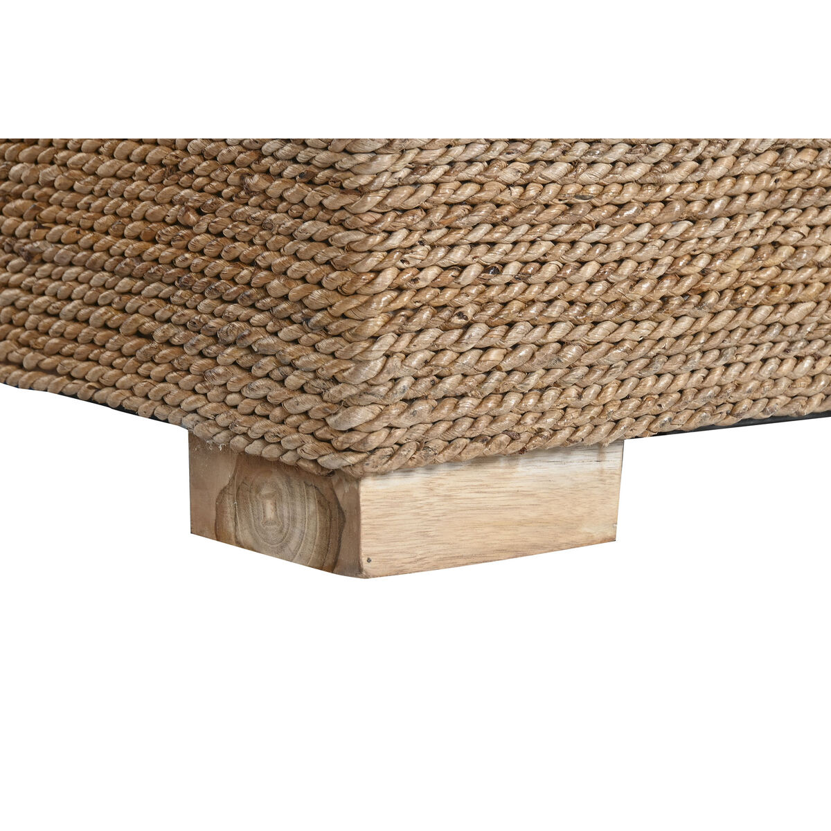 Sillón de jardín Home ESPRIT Blanco Natural 117 x 92 x 65 cm