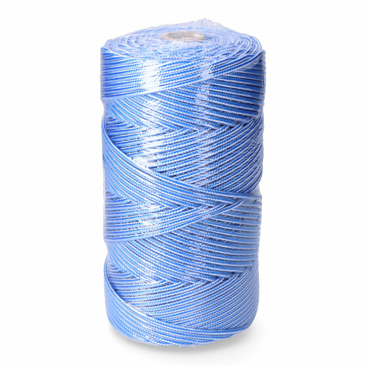 Cordón EDM 87913 Azul Blanco Polipropileno 5 mm x 200 m Trenzado