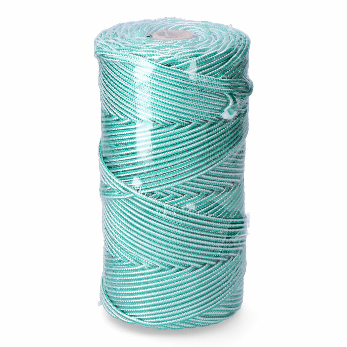Cordón EDM 87914 Blanco Verde Polipropileno 5 mm x 200 m Trenzado
