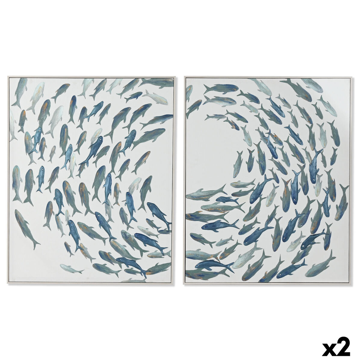 Lienzo Home ESPRIT Poliestireno Lienzo 82,5 x 4 x 102,5 cm