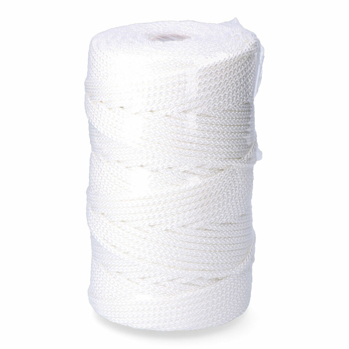 Cordón EDM 87919 Blanco Poliéster 6 mm x 200 m Trenzado