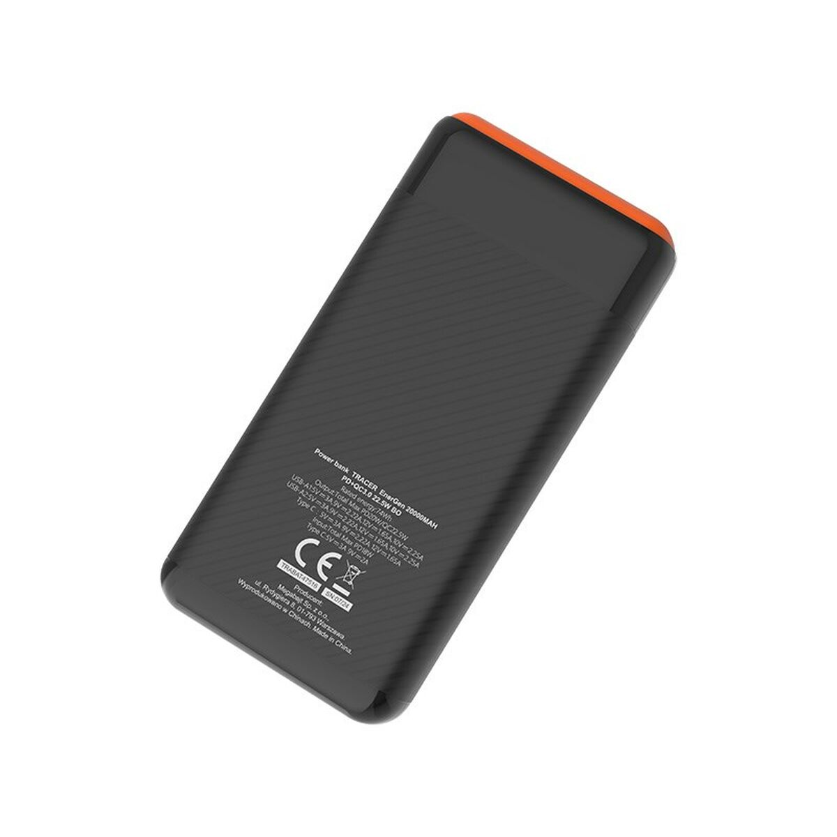 Powerbank Tracer TRABAT47516 Negro Naranja 20000 mAh 74 WH