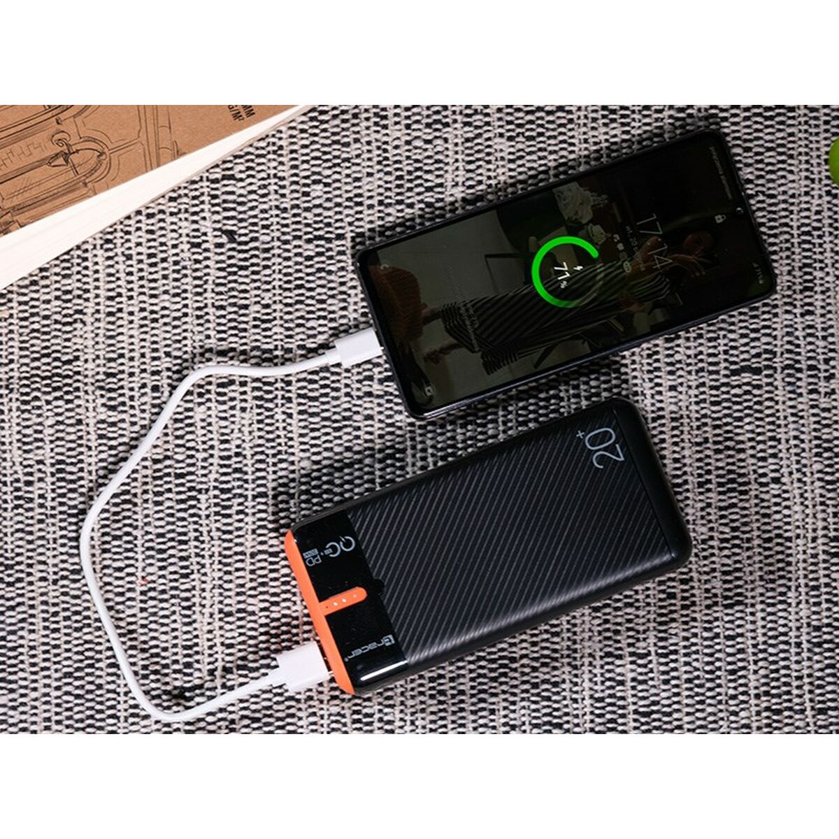 Powerbank Tracer TRABAT47516 Negro Naranja 20000 mAh 74 WH