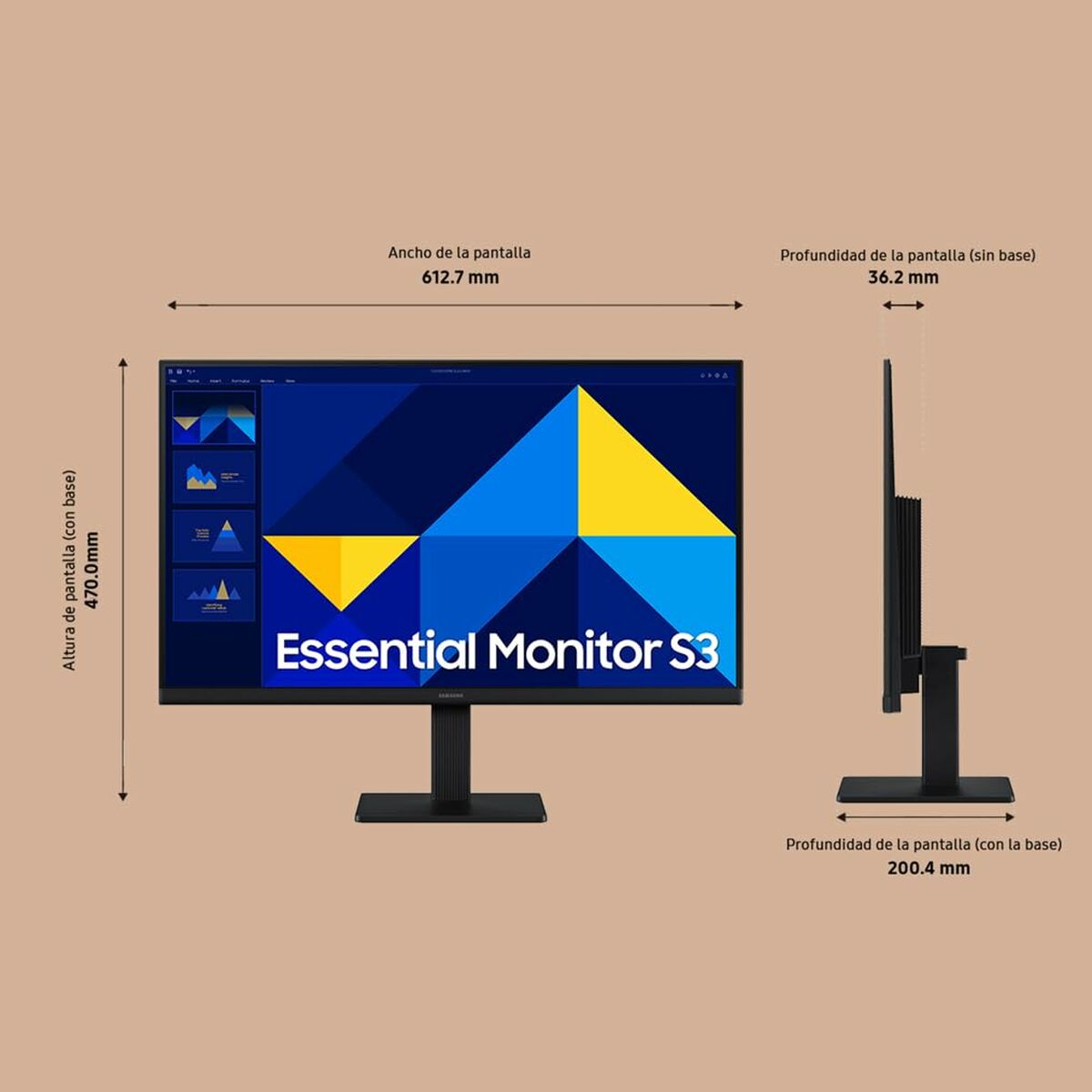 Monitor Gaming Samsung LS27D304GAUXEN Full HD 27"