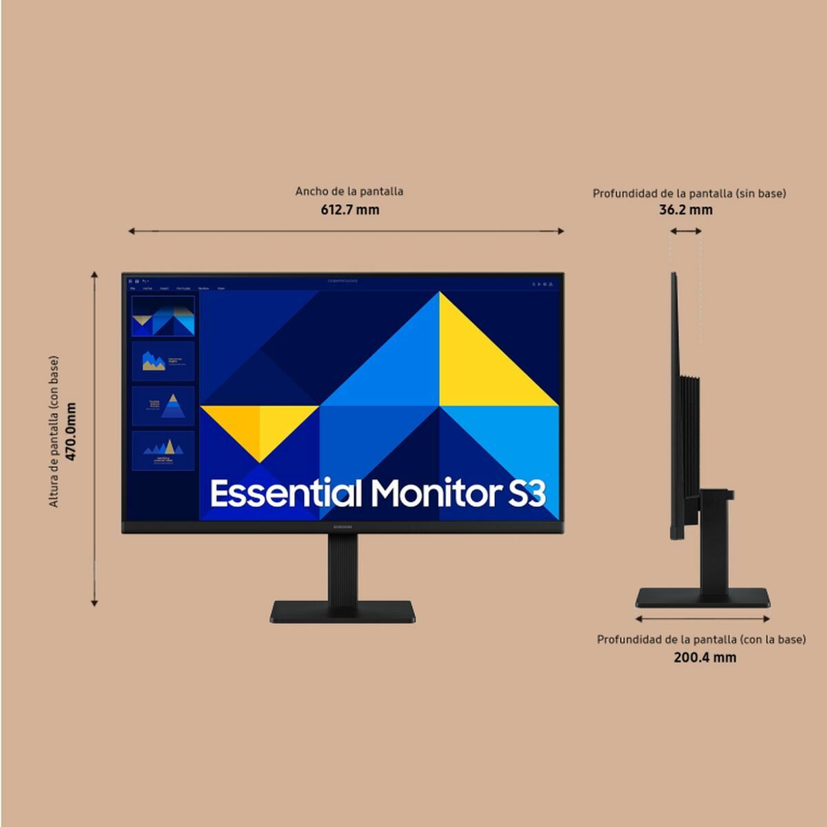 Monitor Gaming Samsung LS27D304GAUXEN Full HD 27"