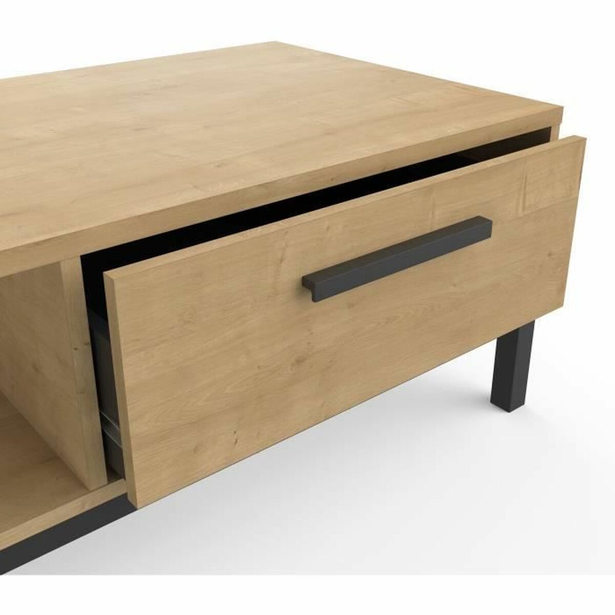 Mesa de Centro Demeyere Negro 110,4 x 50 x 36,9 cm