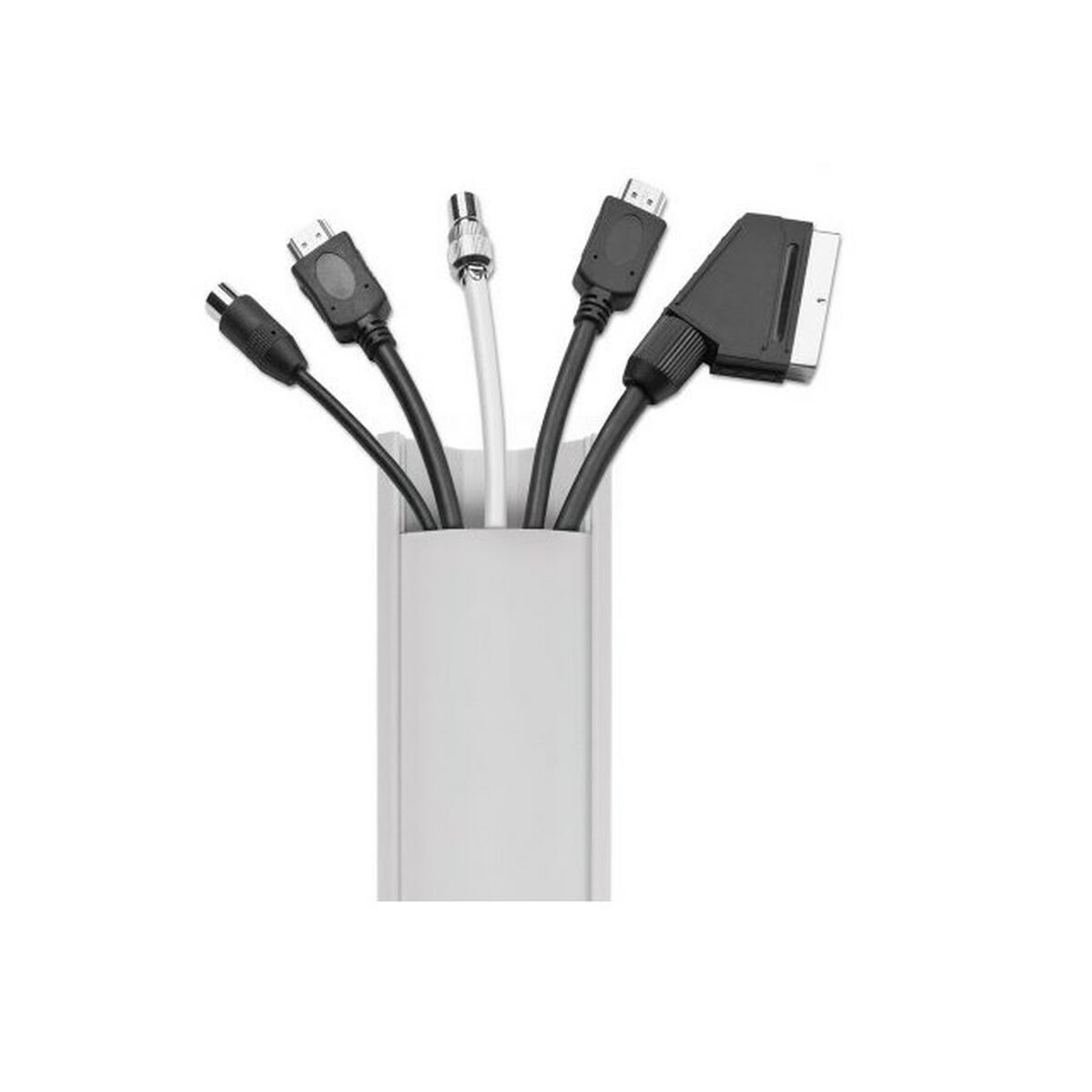 Organizador de Cables MacLean MCTV-575 Blanco Plástico