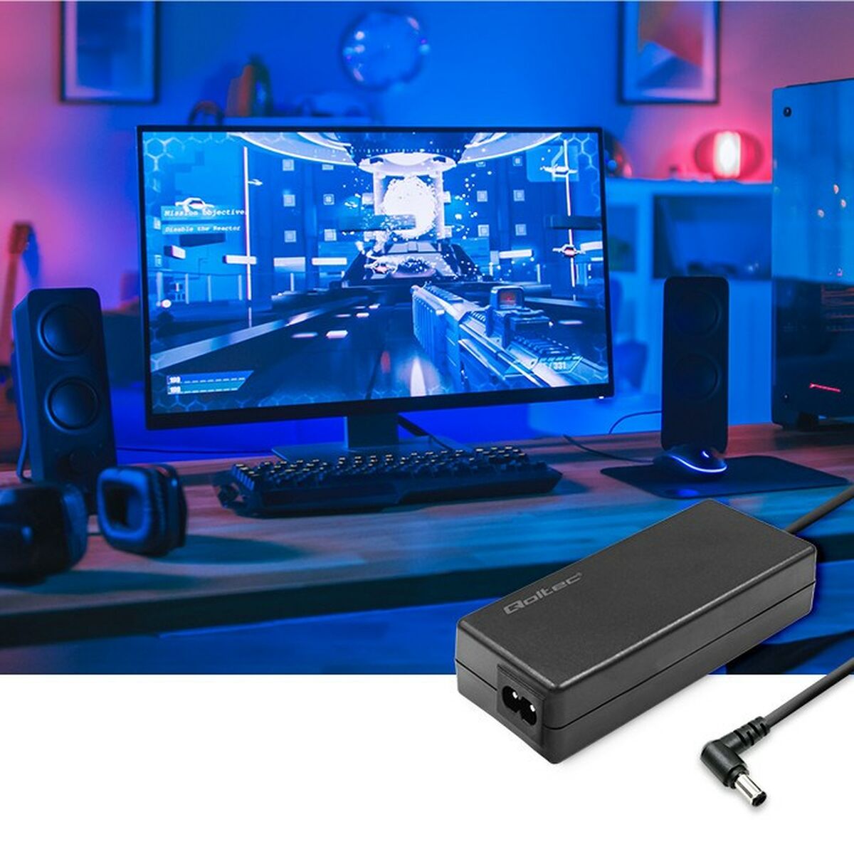 Adaptador de Corriente Qoltec 52400