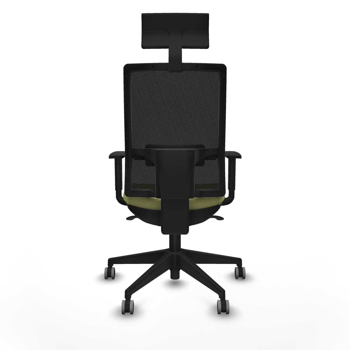 Silla de Oficina con Cabecero Piqueras y Crespo 1D066G1 Verde