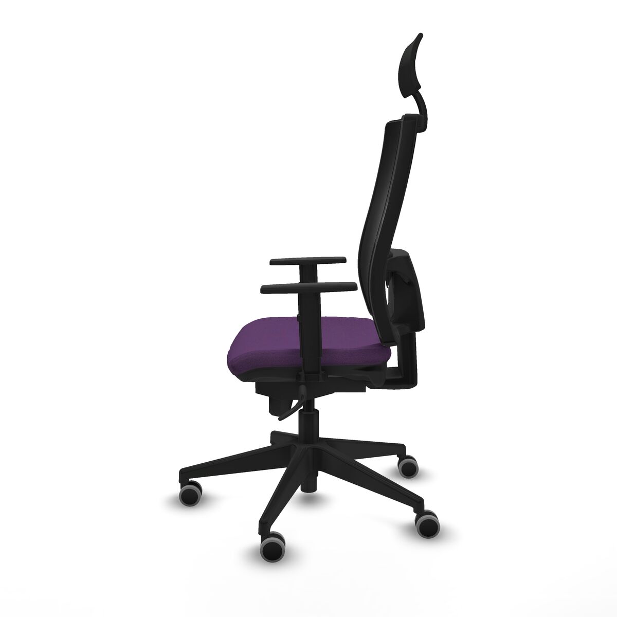 Silla de Oficina con Cabecero Piqueras y Crespo 1D066G1 Morado