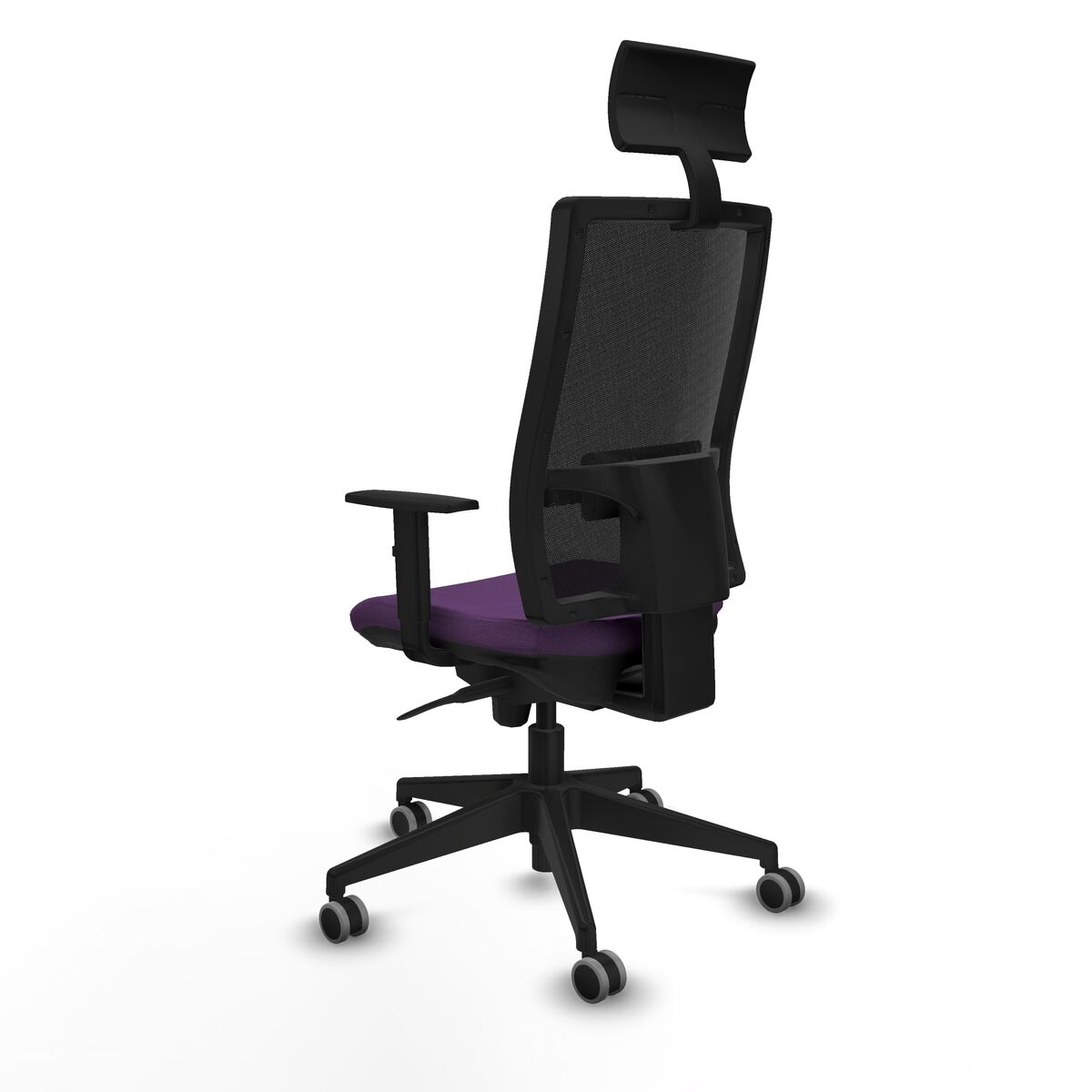 Silla de Oficina con Cabecero Piqueras y Crespo 1D066G1 Morado