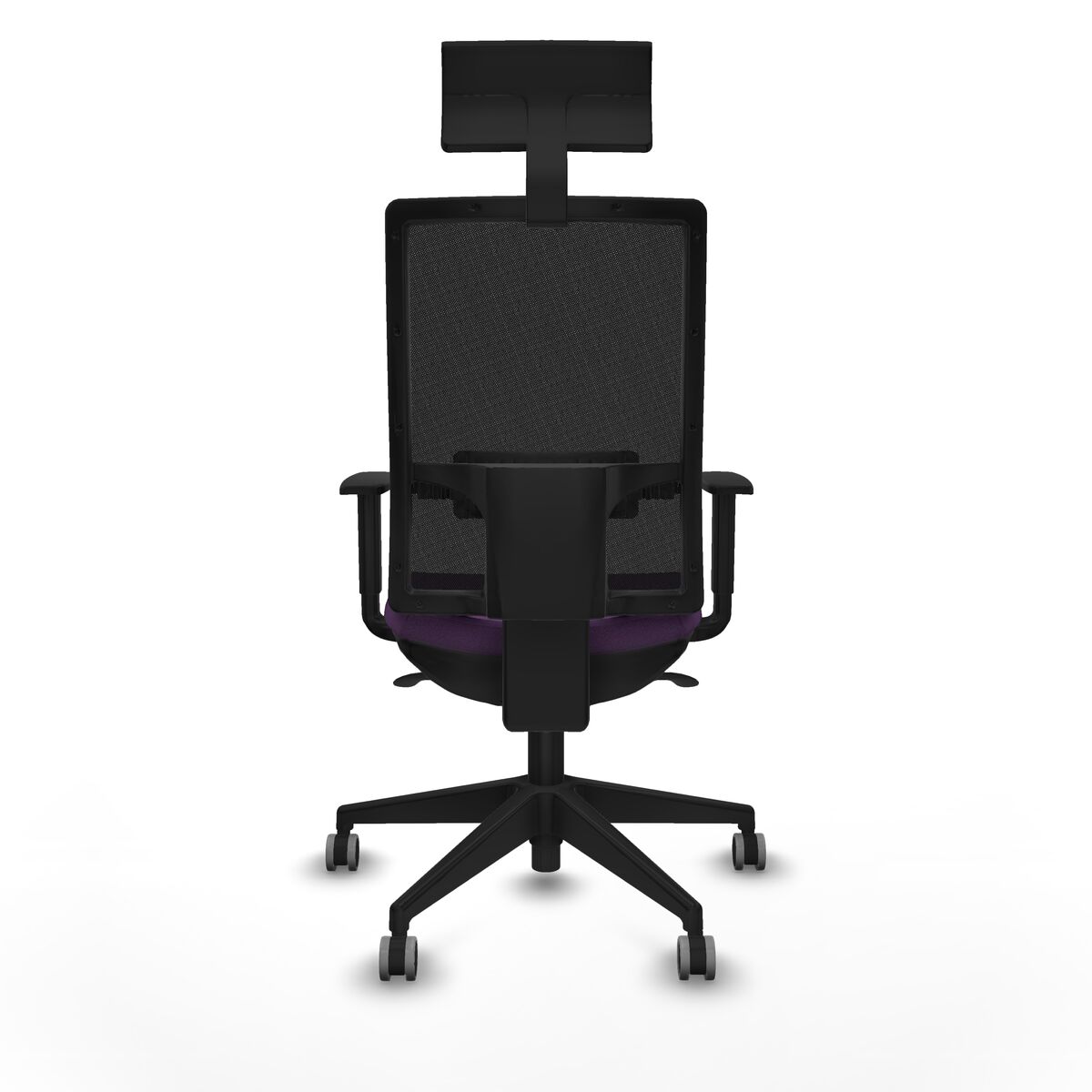 Silla de Oficina con Cabecero Piqueras y Crespo 1D066G1 Morado